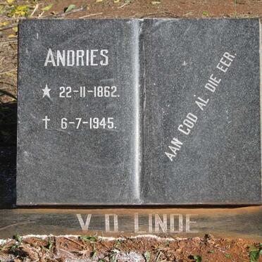 LINDE Andries, v.d. 1862-1945