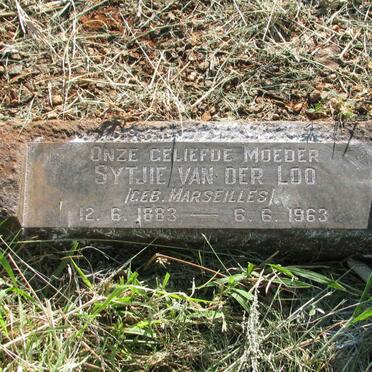 LOO Sytjie, van der nee MARSEILLES 1883-1963
