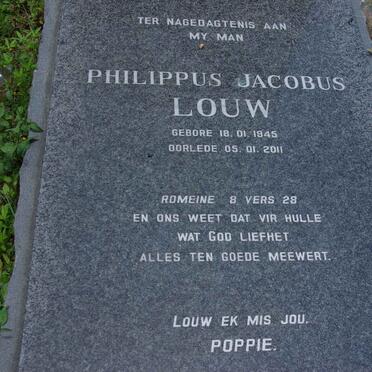 LOUW Philippus Jacobus 1945-2011