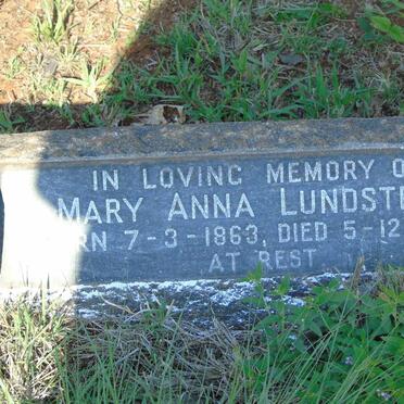 LUNDSTROM Mary Anna 1863-1944