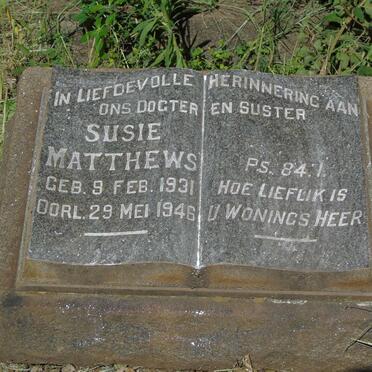 MATTHEWS Susie 1931-1946