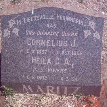 MARITZ Cornelius J. 1887-1968 &amp; Heila C.A. VIVIERS 1892-1941