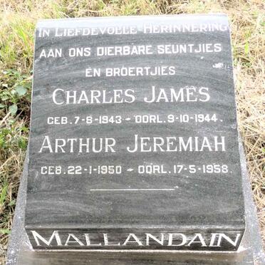 MALLANDAIN Charles James 1943-1944 :: MALLANDAIN Arthur Jeremiah 1950-1958