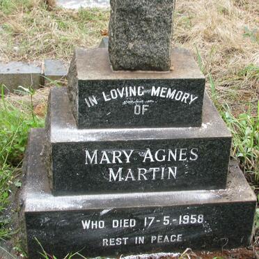 MARTIN Mary Agnes -1958
