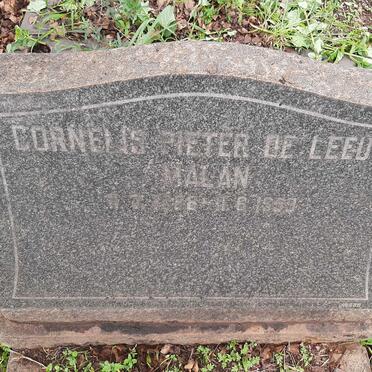 MALAN Cornelius Pieter De Leeuw 1888-1959