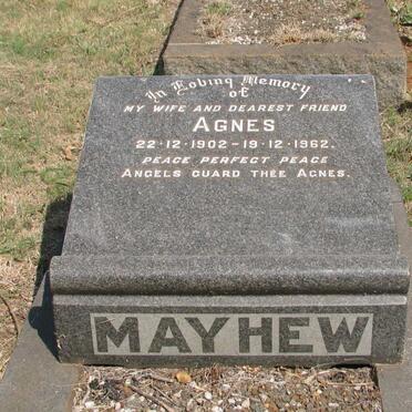 MAYHEW Agnes 1902-1962