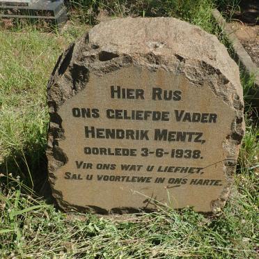 MENTZ Hendrik -1938