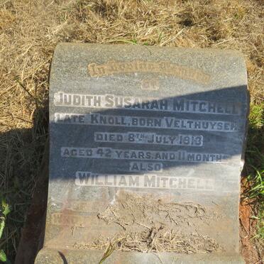 MITCHELL William  & Judith Susarah formerly KNOLL nee VELTHUYSEN -1913
