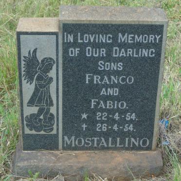 MOSTALLINO Franco 1954-1954 :: MOSTALLINO Fabio 1954-1954