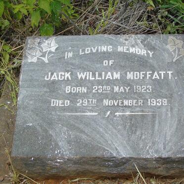 MOFFATT Jack William 1923-1939