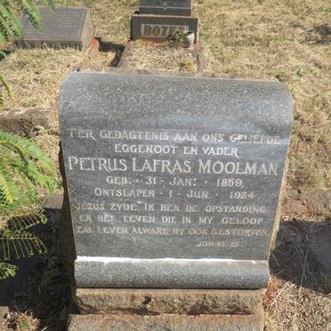 MOOLMAN Petrus Lafras 1859-1924