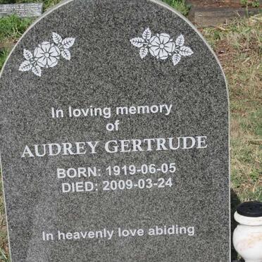NEWTON Audrey Gertrude 1919-2009