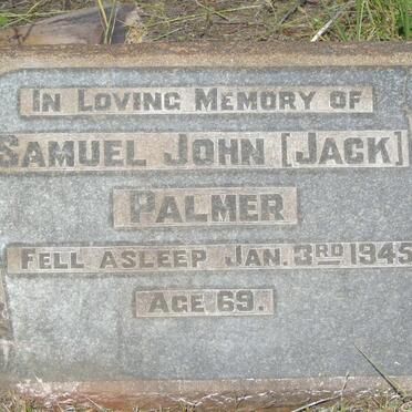 PALMER Samuel John -1945