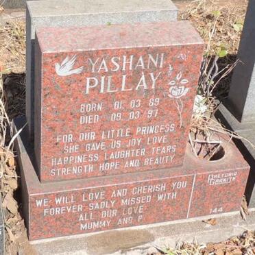 PILLAY Yashani 1989-1997