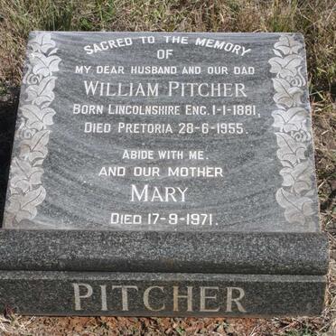 PITCHER William 1881-1955 &amp; Mary -1971