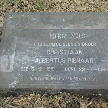 PIENAAR Christiaan Albertus 1915-1950