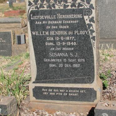 PLOOY Willem Hendrik, du 1877-1940 &amp; Susanna S.J. MEYER 1878-1962