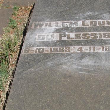 PLESSIS Willem Louw, du 1883-1942