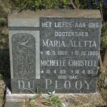 PLOOY Maria Aletta, du 1966-1966 :: DU PLOOY Michelle Christell 1983-1983