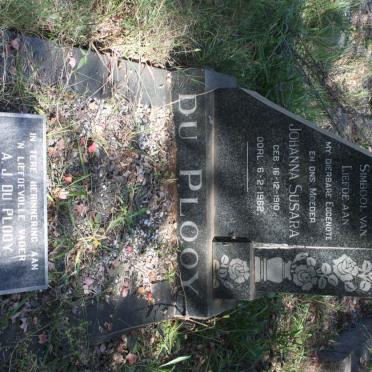 PLOOY A.J., du 1905-1979 &amp; Johanna Susara 1910-1962