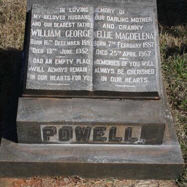 POWELL William George 1883-1952 &amp; Nellie Magdelena 1887-1967