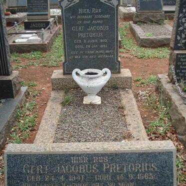 PRETORIUS Gert Jacobus 1903-1941