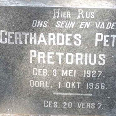 PRETORIUS Gerthardes Petrus 1927-1956