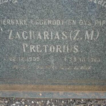 PRETORIUS Zacharias M. 1903-1963