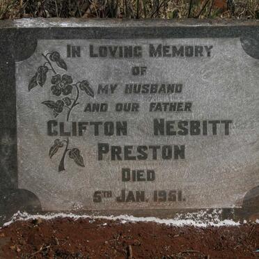 PRESTON Clifton Nesbitt -1951