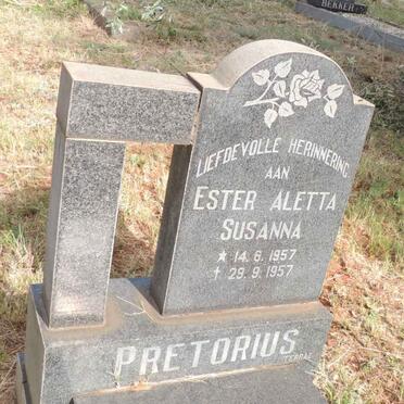 PRETORIUS Ester Aletta Susanna 1957-1957