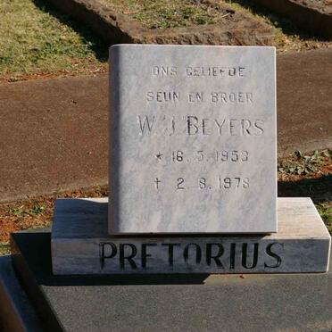 PRETORIUS W.J. Beyers 1953-1978