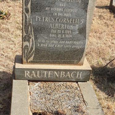 RAUTENBACH Petrus Cornelius Albertus 1904-1954 & Maria Magdalena LOURENS 1908-1987
