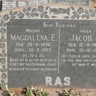 RAS Jacob J. 1892-1973 & Magdalena E. 1896-1957