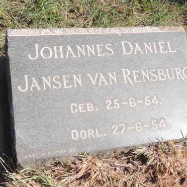 RENSBURG Johannes Daniel, Jansen van 1954-1954