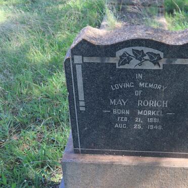 RORICH May nee MORKEL 1881-1949