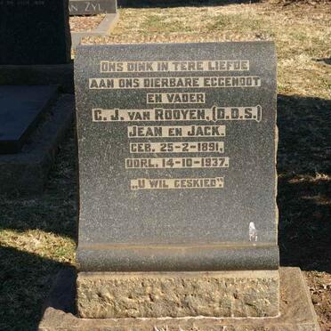 ROOYEN C.J., van 1891-1937