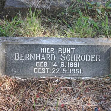 SCHRODER Bernhard 1891-1951