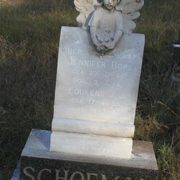 SCHOEMAN Jennifer Hope 1946-1951 :: SCHOEMAN Lourens J.J. 1950-1953