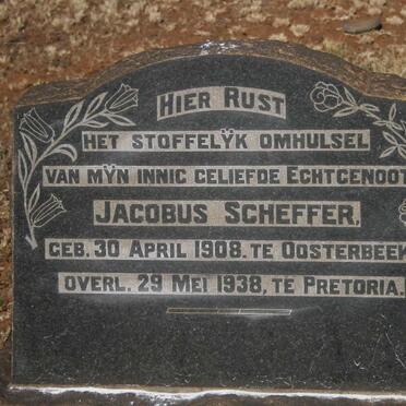 SCHEFFER Jacobus 1908-1938