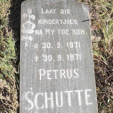 SCHUTTE Petrus 1971-1971