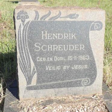 SCHREUDER Hendrik 1963-1963