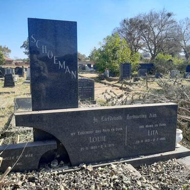 SCHOEMAN Louie 1906-1971 &amp; Lita 1913-1995