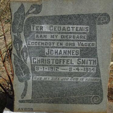 SMITH Johannes Christoffel 1912-1954