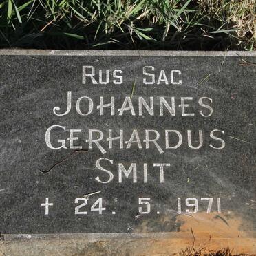 SMIT Johannes Gerhardus -1971