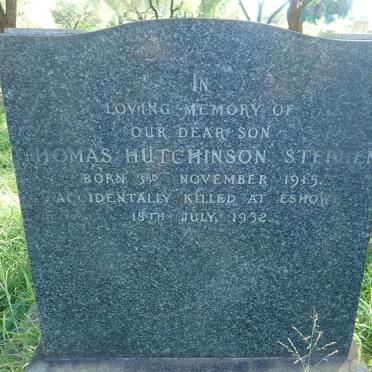 STEPHEN Thomas Hutchinson 1915-1932