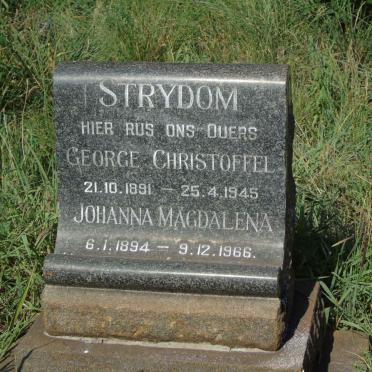 STRYDOM George Christoffel 1891-1945 &amp; Johanna Magdalena 1894-1966
