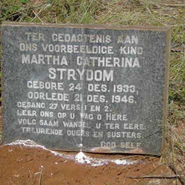STRYDOM Martha Catherina 1933-1946