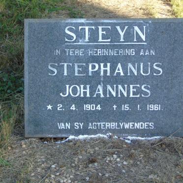 STEYN Stephanus Johannes 1904-1961