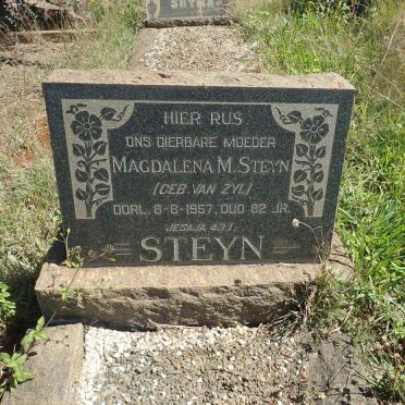 STEYN Magdalena M. nee VAN ZYL -1957