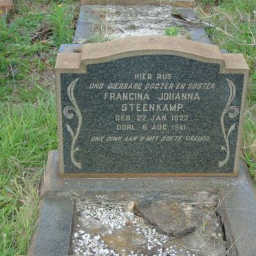 STEENKAMP Francina Johanna 1923-1941